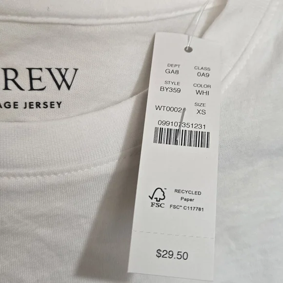 J Crew Vintage jersey classic-fit crewneck T-shirt - Picture 4 of 5